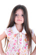 Girl in a flowered blouse Girl in a flowered blouse