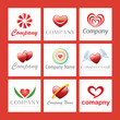 vector logos hearts