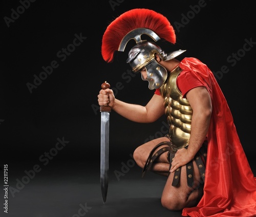 Photo: Portrait of a legionary soldier Portrait of a legionary soldier