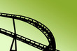 Rollercoaster shape on fun fair
