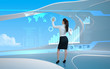 Brunette operating interface in air Brunette operating interface in air