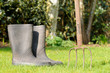 Gummistiefel mit Forke