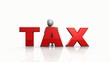 3D animation presenting the concept of tax