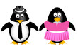 penguin family with father mother penguin family with father mother