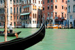 Gondolas on Grand Canal in Venice, Italy