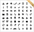Photo en ligne au meilleur prix Set of 63 shiny icons with reflections - part A