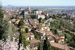 Aerial view of Bergamo, Città Alta, Lombardy, Italy