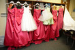 hanging white pink wedding dress bridal hanging white pink wedding dress bridal
