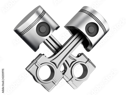 Illustration: Aluminum supercar pistons Aluminum supercar pistons