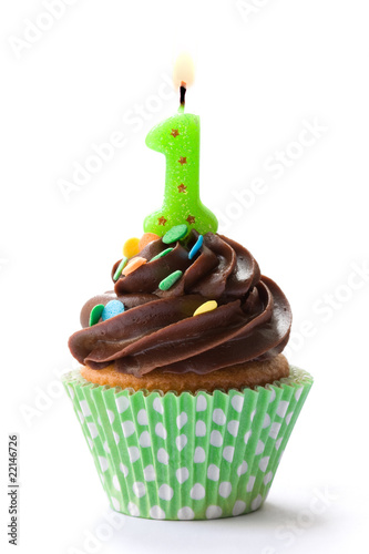 Foto: First birthday cupcake First birthday cupcake