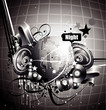 Disco night vector