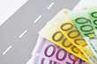 Geld auf Straße
