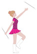 Baton Twirling Silhouettes