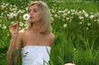 Woman with dandelion