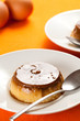 homemade egg flan with caramel