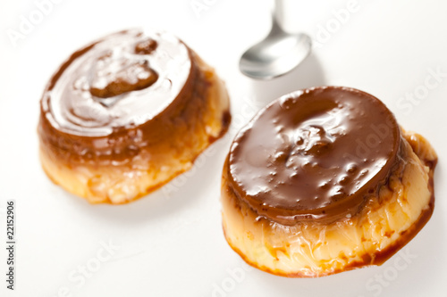 Photo: homemade egg flan with caramel homemade egg flan with caramel