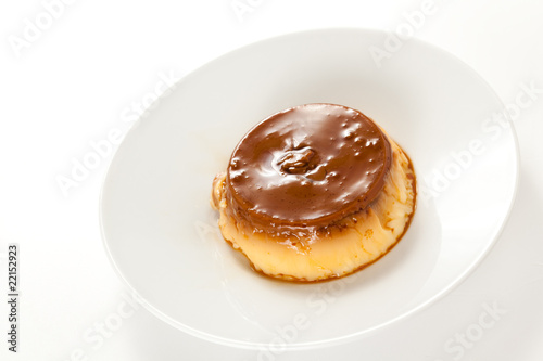 Photo: homemade egg flan with caramel homemade egg flan with caramel