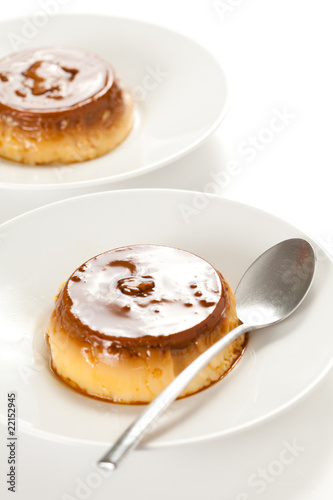Photo: homemade egg flan with caramel homemade egg flan with caramel