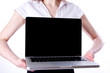 laptop mit textfreiraum