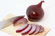 Foto: Geschnittene rote Zwiebel Geschnittene rote Zwiebel