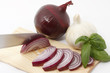 Foto: Geschnittene rote Zwiebel Geschnittene rote Zwiebel