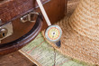 Distance meter and suitcase