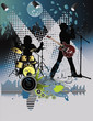Poster,rock festival band.Easy to edit/move.Vector.