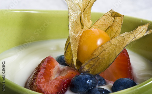 Photo: Fresh yogurt with fruits Fresh yogurt with fruits