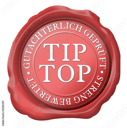 Illustration: siegel tip top gutachterlich geprüft strend bewertet siegel tip top gutachterlich geprüft strend bewertet