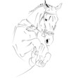 vector horse