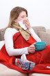 Woman is caught cold