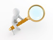 Men with loupe