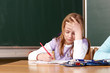 canvas print picture - Unterricht in der Grundschule