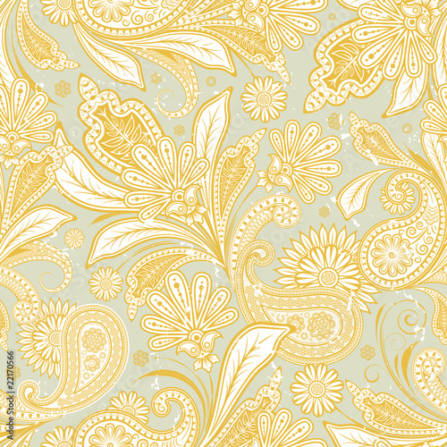 Vector: pattern with paisley pattern with paisley