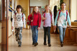 canvas print picture - Gruppe Schulkinder