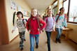 canvas print picture - Gruppe Schulkinder