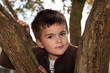 child portrait while climbing tree .. child portrait while climbing tree ..
