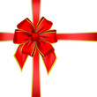 Vector bow and ribbon
