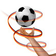 Fussballspirale frei