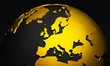 Golden Planet - Europe - Europa Schwarz Gold