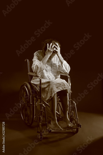 Photo: Woman in a wheelchair Woman in a wheelchair