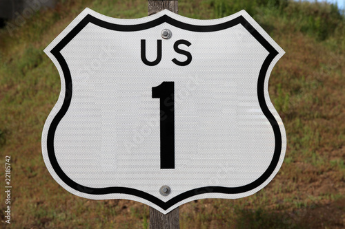 Photo: US Highway 1 Sign US Highway 1 Sign