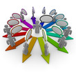 Spreading the Word - People and Arrows Spreading the Word - People and Arrows