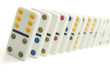 Photo: Row of dominoes Row of dominoes