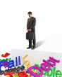 businessman afrait to fail