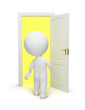 3d small people - open door