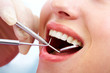 Examining mouth