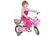 little girl with bicycle
