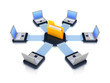 computers connected to a folder