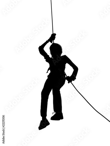 Abseil Silhouette